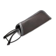 Equate Men's Jackson Rectangular Reading Glasses with Case, Matte Black, +1.50