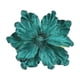 thumbnail image 2 of Magnolia artificial con purpurina navideña | Flor de tela 3D artesanal con bordes brillantes | Decoración navideña duradera para árboles de Navidad, coronas, ventanas y chimeneas, 2 of 6