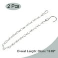 thumbnail image 2 of Unique Bargains 50cm Extension Lighting Chain S Hook Hanging Chains 2 Pack, 2 of 6