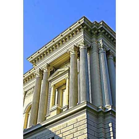 Flame Column - Framed Art for Your Wall Column Columns Blue Sky Architecture Building 10x13 Frame
