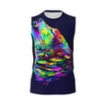 thumbnail image 6 of Picia Howling Wolf mens Cotton Tank Undershirts , Moisture-wicking Ribbed Tanks, Lightweight Cotton Tank Undershirts-X-Large, 6 of 8