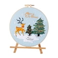 thumbnail image 3 of KLKCMS Christmas Embroidery Kit, Needlepoint Cross Stitch Kits, including Threads Hoop B, 3 of 9