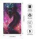 thumbnail image 2 of Balery Neon Futuristic Dragon Toalla de Microfibra Premium con Estampado – 27.5x16 pulgadas, Alta Absorción, Suave y Aterciopelada, Secado Rápido, 2 of 6