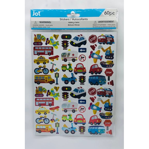 JOT Stickers for kids 60pcs New 3+ years