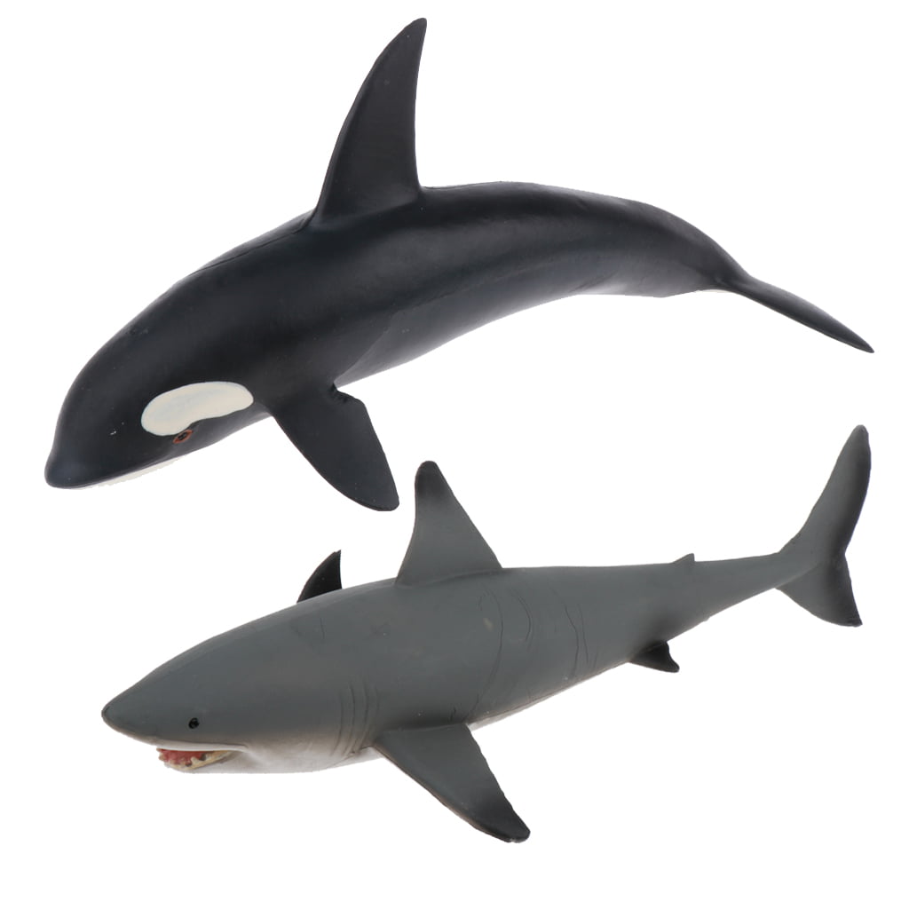 18cm Plastic Shark Fish Model Realistic Sea Ocean Animal Plastic Figure Toy 