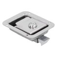 thumbnail image 2 of ANGGREK Paddle Door Lock,304 Stainless Steel Paddle Door Latch Toolbox Lock Flush Mount With 2 Keys For RV Trailer Fire Trucks,Tool Box Latch, 2 of 8