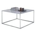 thumbnail image 2 of Convenience Concepts Gold Coast Collection Faux Marble Coffee Table with Silver Metal Frame, Black, 2 of 7