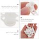 thumbnail image 5 of Clips para doblar ramas de flores, 40 unidades, ajustables, para plantar, color blanco, 5 of 6