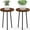 Walnut, variant on Plant Stand Indoor Tall: Corner Wood Plant Stand 2 Pack Mid Century Modern Decor - Small Round Plant Table for Indoor Plants - Outdoor Plant Holder for Patio Living Room Bathroom Office (Burlywood)