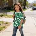 thumbnail image 3 of UQJfacai Girls T Shirts Oversized Short Sleeve Kids Summer Tops Teen Soft Casual Camo Graphic Crewneck Basic Tees 5-15 Years, 3 of 9