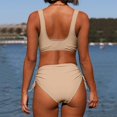 thumbnail image 4 of New & Trending NMMUED Bikini Sets for Women, String Bikini, Full Coverage Bikini, Bathing Suit for Women Bikini, Mid Rise Bikini Sets for Women, Beige L, 4 of 6