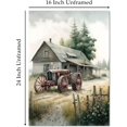 thumbnail image 2 of dashuaibi-Farmhouse Canvas Wall Art Old Tractor Pictures Rustic Barn Prints Country House Painting Farmhouse Landscape Artwork Old Barn Posters Rustic Tractor Wall Art Country Barn Canvas Prints, 2 of 6