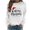 White, variant on Women's Christmas Sweatshirt Long Sleeve Crewneck Print Pullover Shirt for Party Pink S