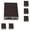 A*6, variant on Multi Purpose Sanding Sponge Block for Rust Removal, 3 Pack Grit Sponge Sandpaper, Hand Sanding for Wood Metal Furniture, Reusable Abrasive Sponge, Set of 6