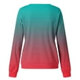 thumbnail image 4 of pbnbp Fall Sweater for Women 2023 Fashion Ombre Tie Dye Long Sleeve Pullover Casual Loose Fit Ribbed Crewneck Sweatshirts, 4 of 4