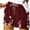 Wine, variant on Teissuly Women Summer Illustration Lace Up Elastic Pocket Casual Shorts
