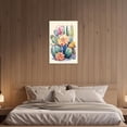 thumbnail image 3 of ZHONGYUTONG Cactus Canvas Wall Art Succulent Picture Colorful Spiny Flower Painting Mexican Botanical Artwork for Bathroom Decor Framed (20.00" x 30.00"), 3 of 5