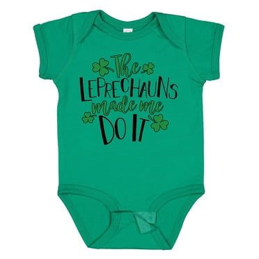 Inktastic St. Patrick's Day the Leprechauns Made Me Do It Boys or Girls Baby Bodysuit