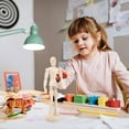 thumbnail image 2 of 1Set Wooden Mannequin Model for Artists Beige Color Moveable Joints Sketching Aid Art Class, 2 of 8