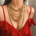 thumbnail image 2 of Collar Sunnimix Mujer Gargantilla Cadena Múltiples Capas, 2 of 8