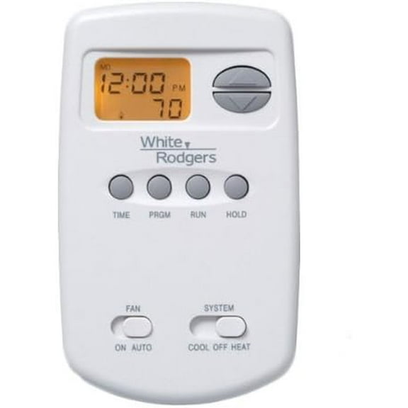 White Rodgers 1E78-151 70 Series Thermostat, Single Stage, Programmable, Vertical