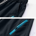 thumbnail image 5 of Linen Shorts for Men 13 Inch Inseam Men's Outdoor Workout Shorts, Plus Size Elastic Waist Breathable Shorts with Zip Pocket, Lightweight Sports Casual Short Pants Black 4XL, 5 of 6