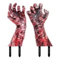 thumbnail image 2 of 2 Pack Scary Hands Lawn Stakes Halloween Decor Outdoor Garden Decor Zombie Graveyard Decor Perfect for House Party, Halloween Party, Garden Party, Outdoor Party (2D Flat), 2 of 7
