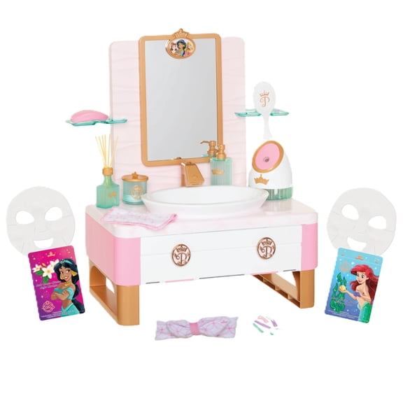 Disney Princess Style Collection Deluxe Day Spa with 20  Accessories Child Age 3 Years
