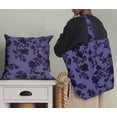 thumbnail image 5 of Soimoi Poly Taffeta Purple Fabric By the Yard - 56 Inch Wide -Floral & Leaf Floral Pattern Fabric - Botanical and Elegant Designs for Various Uses Printed Fabric, 5 of 6