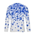 thumbnail image 5 of Blusas y camisas de manga larga con cuello redondo para hombre. Camiseta deportiva estampada para San Valentín. Camiseta de manga larga con cuello redondo. Blusas de licra para hombre., 5 of 5