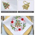 thumbnail image 5 of Christmas set of 6 Reusable Napkin Holder for Gift Wedding Holiday Party Dinner, 5 of 5