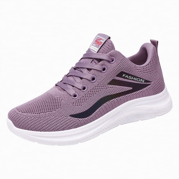 enyan Womens Shoes Women's Slip On Sneaker Low Top Casual Walking Shoes Classic Comfort Flat Fashion Sneakers Purple,Size 7.5