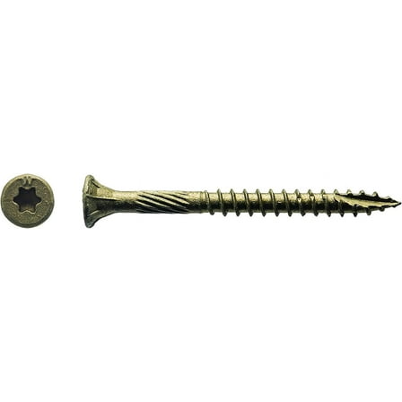 Big Timber BTX92#9 by 2-inch T-25-drive bit Bronze Star Flat Head Screws-Exterior,3000 per Box