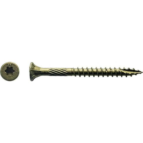 Big Timber BTX92#9 by 2-inch T-25-drive bit Bronze Star Flat Head Screws-Exterior,3000 per Box