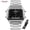 Silver+black, variant on SKMEI Men's Watch, Rectangular Sport Watch with Analog Digital Dual Display, Stopwatch Alarm Date and EL Backlight