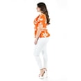 thumbnail image 2 of Blusa con Jareta Roman Fashion Talla Extra Naranja 36, 2 of 7