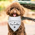 thumbnail image 5 of Promoted to Big Brother White Pet Dog Bandanas Triangle Scarf Bandanas Bibs Birthday Party Props Gender Revealing Photo Props Accessories for Pet Dog Lovers Gifts, 5 of 6