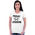 thumbnail image 3 of Friday Monday Happy Sad Weekend Vibes Womens Fitted Plus Size Graphic Tee Brisco Brands 2X, 3 of 5