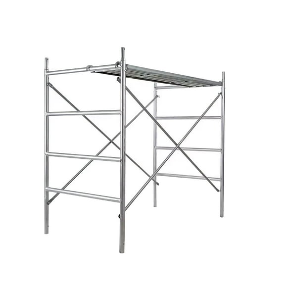 KFFKFF Équerre Croisée pour Échafaudage 6 X 4 Pi, Lot de 8 Supports Croisés Solides en Acier au Carbone pour Échafaudage, Accessoire de Sécurité pour Échafaudage en Forme de X avec Surface Galvanisée Antirouille et Anticorrosion