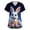 Dark Blue, variant on Easter Scrub Tops Women Happy Stretch Bunny Eggs Graphic Tops Short Sleeve V Neck Nursing Shirts Holiday Oversized Blouse with Pockets White 2XL