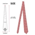 thumbnail image 3 of Salouo Hearts Pattern Men's Silk Ties 4.7"Necktie for Men Formal Ties Business Necktie Men's Wedding Fashion Accessory, 3 of 7
