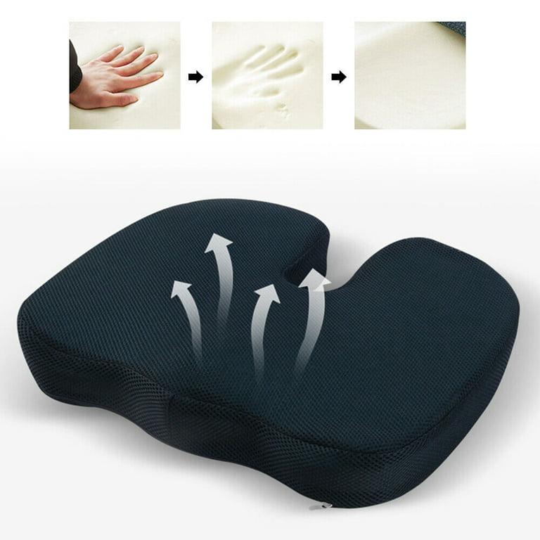 Gel Enhanced Seat Cushion Non-Slip Orthopedic Gel & Memory Foam