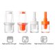 thumbnail image 5 of sweethay Barbacoa Cepillo Botella Plástico Silicona Parrilla Aceite Cepillo Hornear Hilvanado Cocina Accesorio, Inmersión, Naranja Type2 NO2, 5 of 6