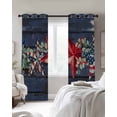 thumbnail image 4 of 4th of July Kitchen Curtains Independence Day Red Star Vintage Cafe Short Curtains for Bathroom Blackout Window Curtain Grommet Small Window Treatment Tier Drapes for Bedroom Living Room 27.5"x39"x2, 4 of 9
