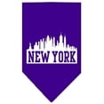thumbnail image 1 of New York Skyline Screen Print Bandana Purple Large, 1 of 1