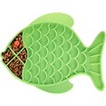 thumbnail image 2 of Mangeoire pour Chat pour Alimentation Lente, Lot de 2 Tapis en Forme de Poisson pour Chats, 2 of 5