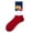 Red, variant on Kmdttou Men's Sweat-absorbing Breathable And Outdoor Socks For Sports Casual Soft Lightweight Quarter Socks