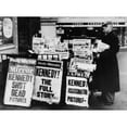 thumbnail image 2 of Headlines At Near London'S Trafalgar Square Announce The News Of President Kennedy'S Assassination. Nov. 23 History (, 2 of 2