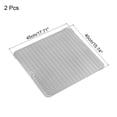 thumbnail image 5 of Silicona Plato Secado Tapete para Cocina Mostrador 2uds, 15.74" x 11.81" Plato Secado Almohadilla, Calor Resistente Plato Tapete, Plato Desagüe Tapete, Gris, 5 of 5