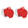 thumbnail image 1 of Industrial Connector, Industrial Socket 2 Set 32A Long Term Use Lightweight 5 Pin IP44 Waterproof  For Distilleries, 1 of 8
